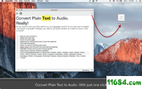 SpeakMe下载-文字转音频软件SpeakMe for MacOS v1.4 最新免费版下载