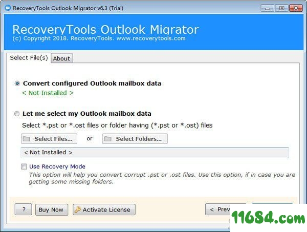 RecoveryTools Outlook Migrator下载-PST转换软件RecoveryTools Outlook Migrator v7.0 最新版下载