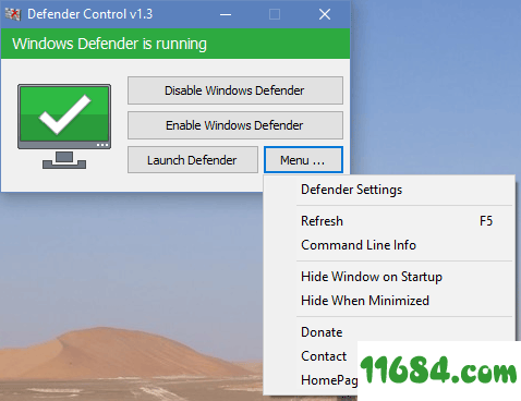 Defender Control中文版下载-Defender关闭工具windows Defender Control v1.7 免费中文版下载