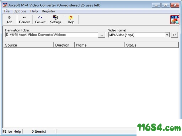 Jocsoft MP4 Video Converter下载-MP4转换工具Jocsoft MP4 Video Converter v1.2.5.1 官方版下载