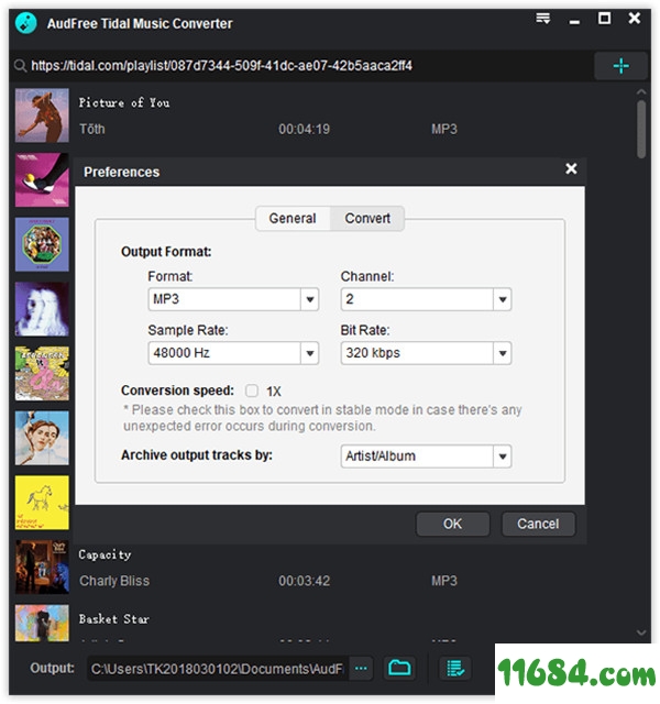 AudFree Tidal Music Converter破解版下载-潮汐音乐转换软件AudFree Tidal Music Converter v1.6.0 破解版下载