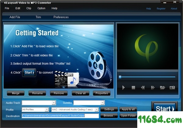 Video to MP3 Converter免费版下载-4Easysoft Video to MP3 Converter v3.2.22 免费版下载